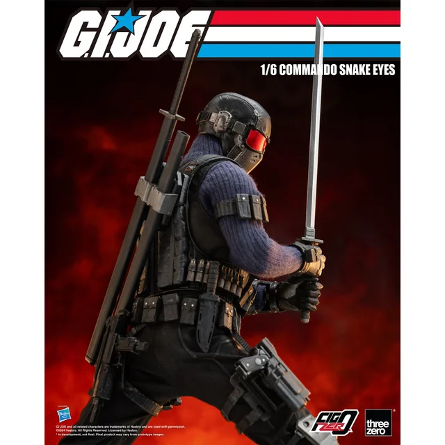 Threezero 1:6 Scale G.I Joe Commando Snake Eyes Collectible Figure (30cm)