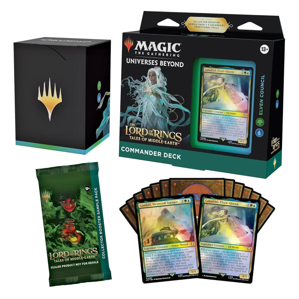 Magic: The Gathering The Lord Of The Rings: Tales Of Middle-Earth Elven Council Commander Deck Image 1
