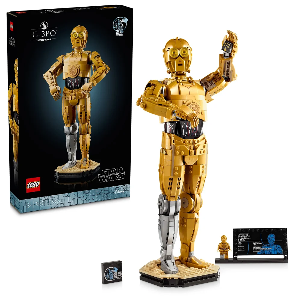 LEGO Star Wars C-3PO Character, Figure Set for Adults 75398 Image 1