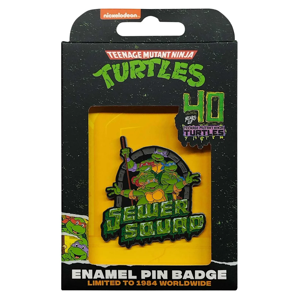 Teenage Mutant Ninja Turtles Limited Edition 40th Anniversary Pin Badge by Fanattik Image 1