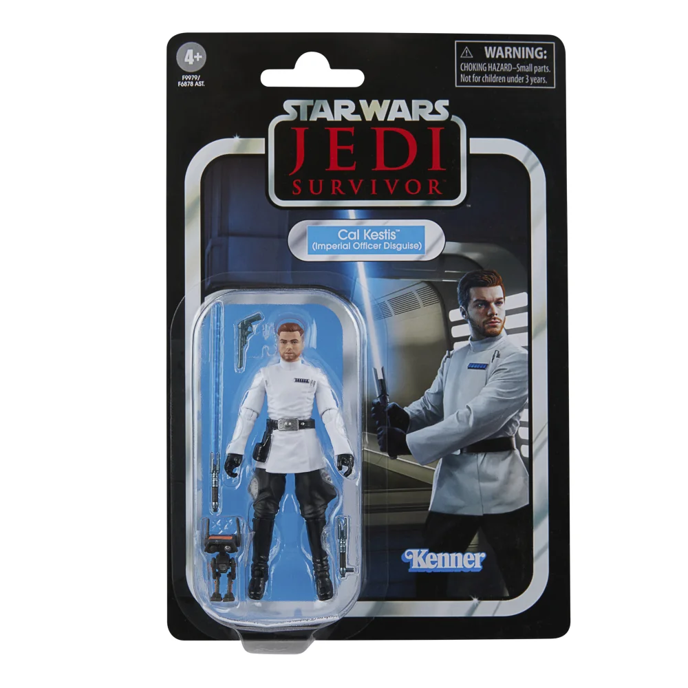 Star Wars The Vintage Collection Cal Kestis (Imperial Officer Disguise), Star Wars Jedi: Survivor Action Figure (3.75”) Image 1