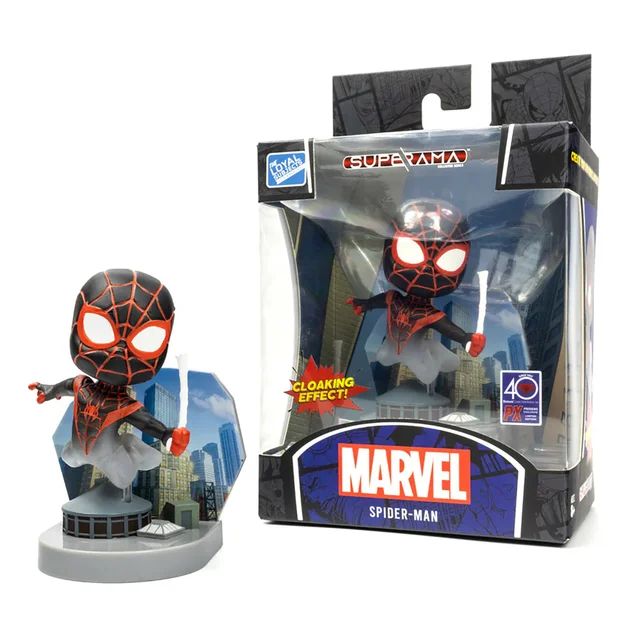 Loyal Subjects Marvel Spider-Man (Miles Morales) with Cloaking Effect Superama Figure (10cm)