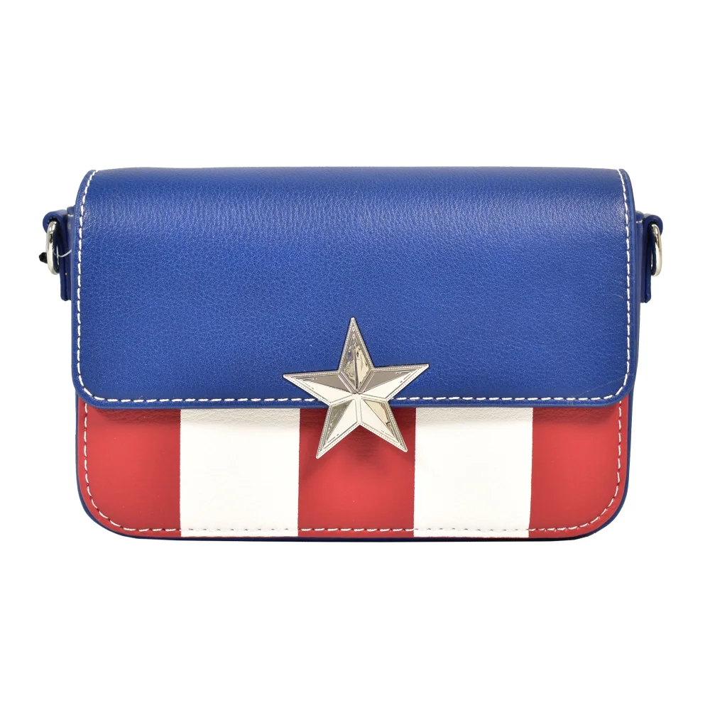 Funko Loungefly Marvel Marvel Comics Mini Crossbody Bag Captain America Image 1
