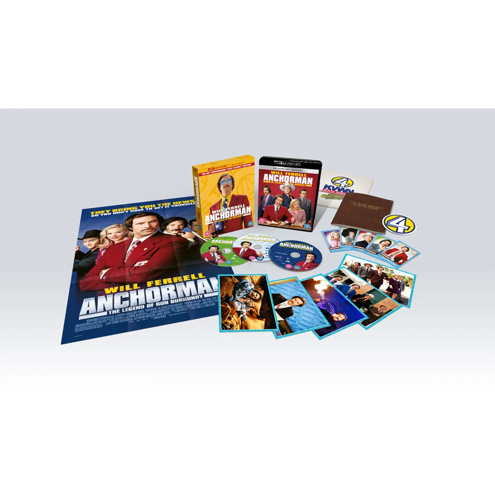 Anchorman: The Legend of Ron Burgundy 20th Anniversary 4K Ultra HD Collector Edition (Includes Blu-ray) Image 1