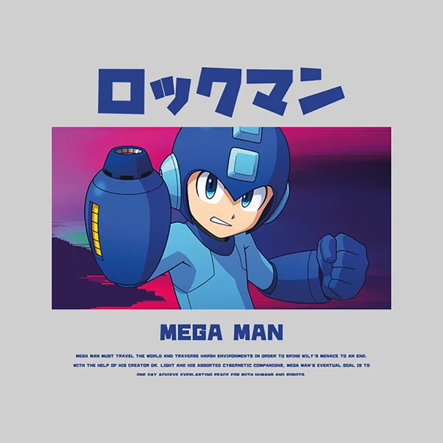 Mega Man Everlasting Hoodie - Grey