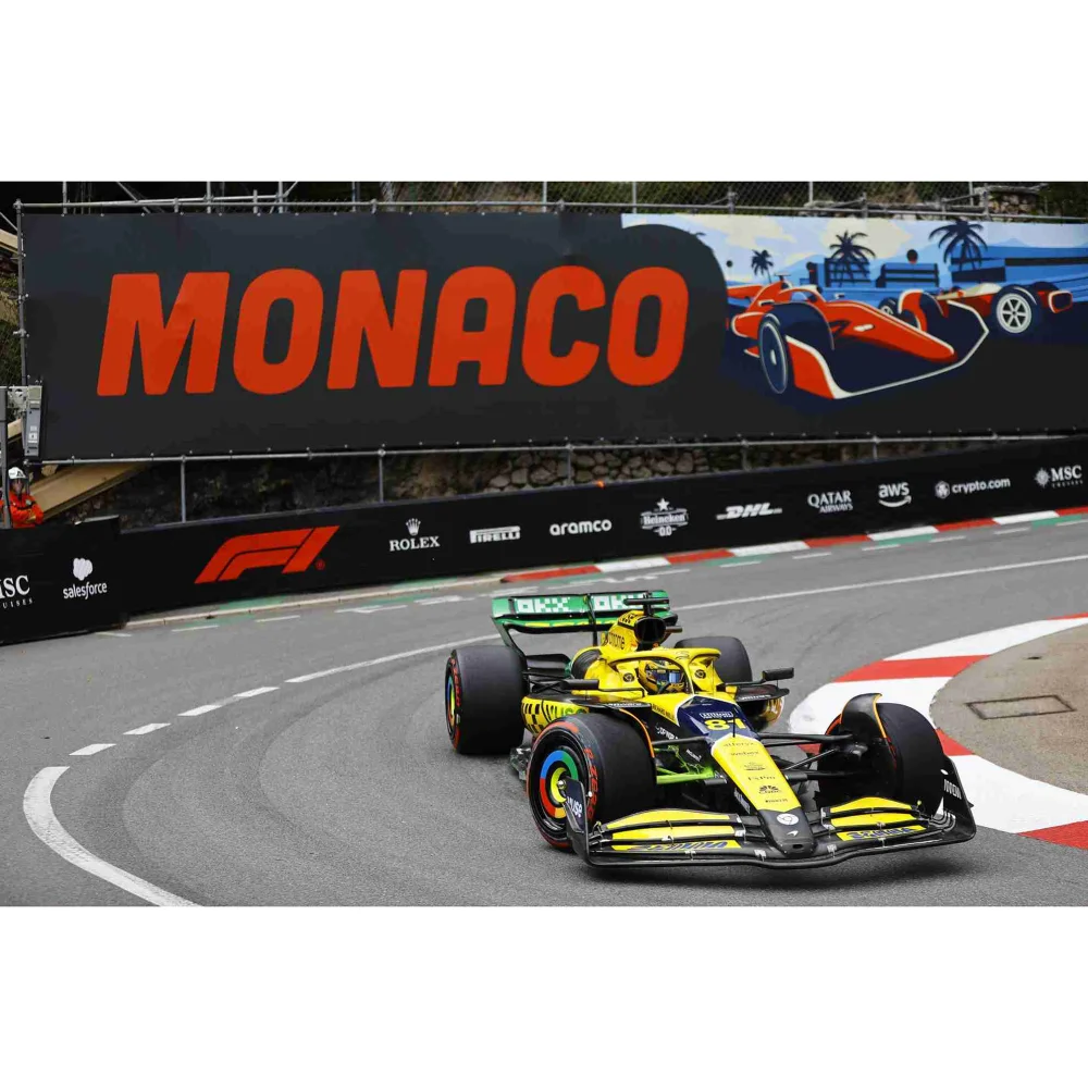Minichamps 1:18 McLaren MCL38 - Oscar Piastri - 2nd Monaco 2024 Image 1
