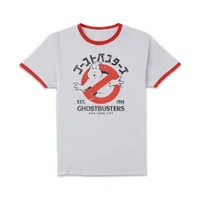 Ghostbusters EST. 1984 Unisex Ringer T-Shirt - White/Red