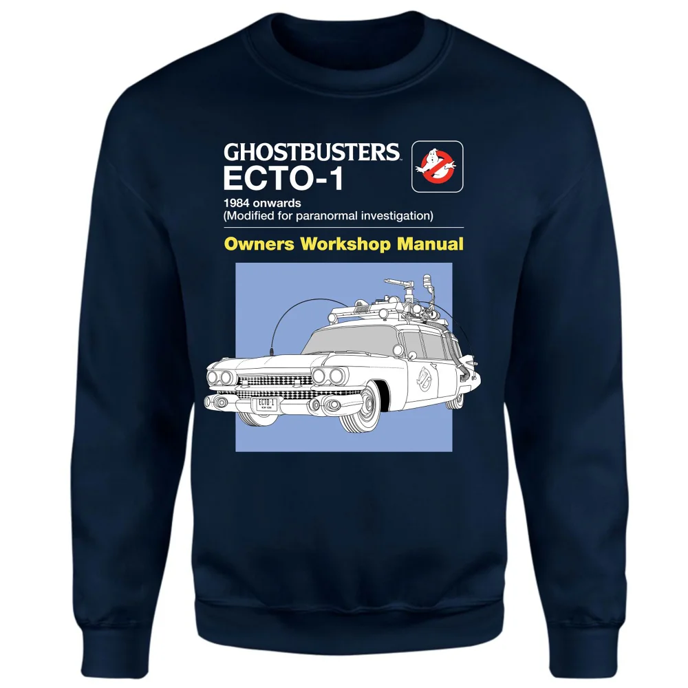 Ghostbusters Ecto-1 User Manual Sweatshirt - Navy - XS Image 1