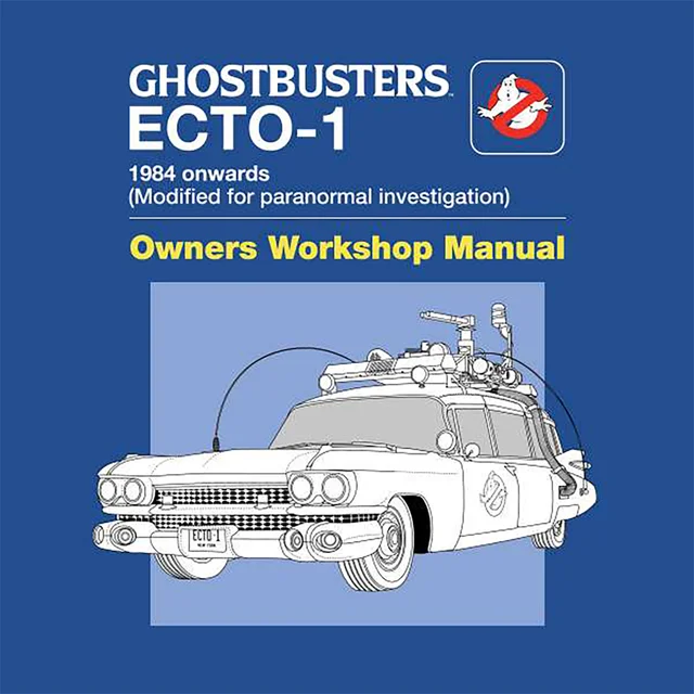 Ghostbusters Ecto-1 User Manual Unisex T-Shirt - Blue