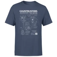 Ghostbusters PKE Schematic Unisex T-Shirt - Navy