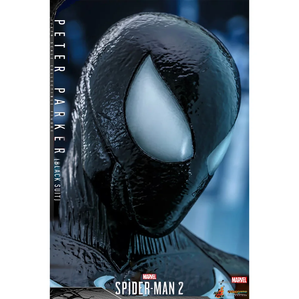 Hot Toys 1:6 Scale Marvel Spider-Man 2 Peter Parker Black Suit Statue Image 1