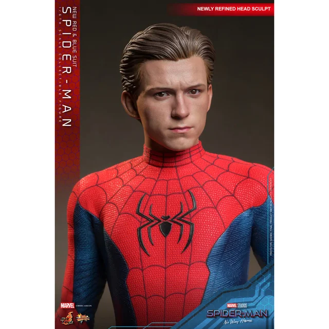 Hot Toys 1:6 Scale Marvel Spider-Man: No Way Home Spider-Man New Red And Blue Suit Statue