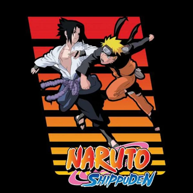 Naruto Fight Unisex T-Shirt - Black