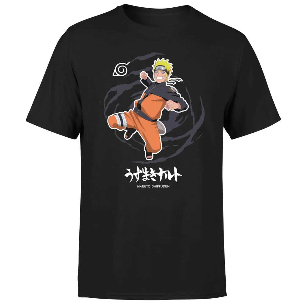 Naruto Jump Unisex T-Shirt - Black - S Image 1