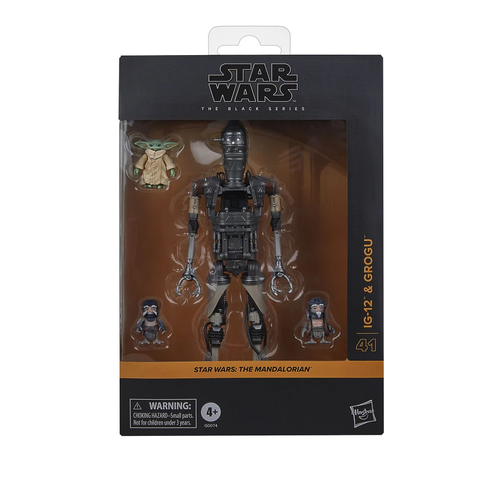 Star Wars The Black Series IG-12 & Grogu, Star Wars: The Mandalorian Deluxe Collectible 6 Inch Action Figure 2-Pack Image 1