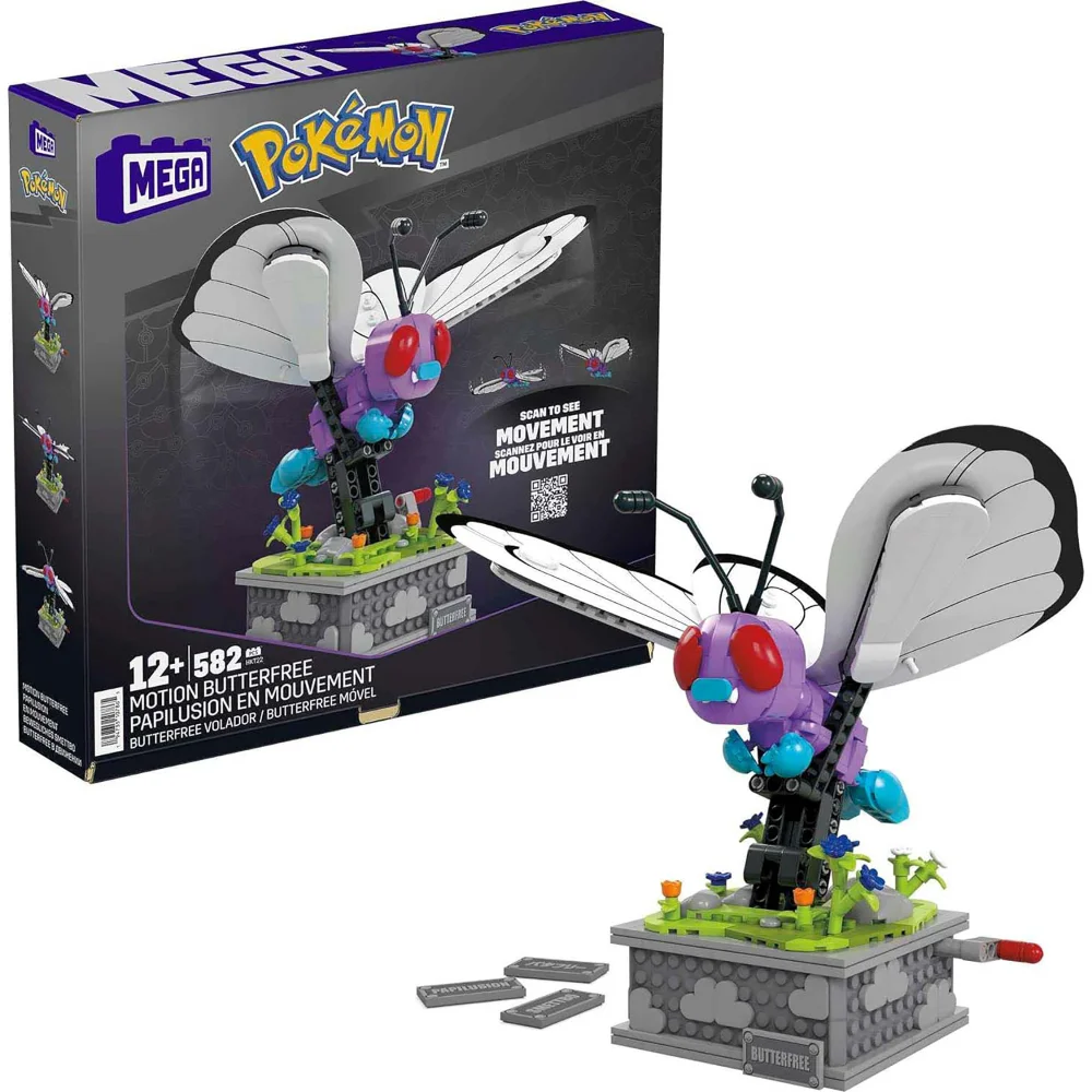 Mattel Pokemon Mega Construx Construction Set Motion Butterfree Image 1