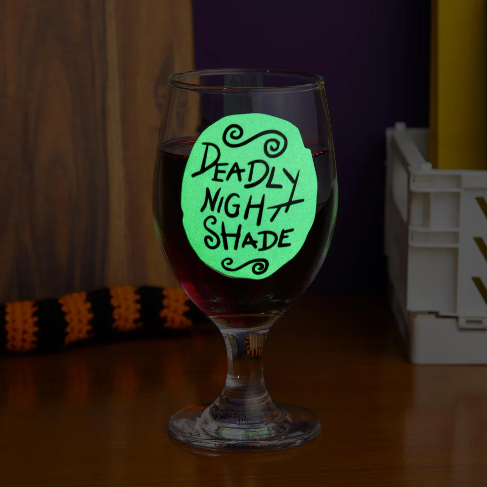 Nightmare Before Christmas Glow in the Dark Glass Image 1