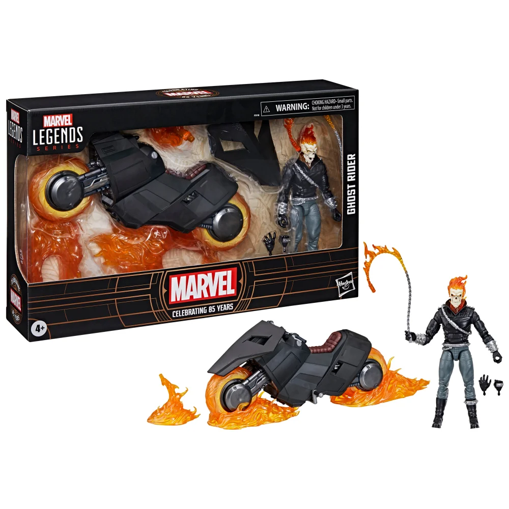 Hasbro Marvel Legends Series Ghost Rider, 6" Comics Collectible Action Figure with Motorcycle Image 1