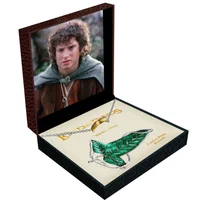 The Lord Of The Rings The One Ring In A Chain & Frodo's Brooch Set