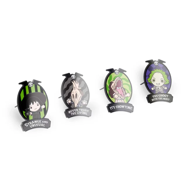 Beetlejuice Set Of 4 Pins