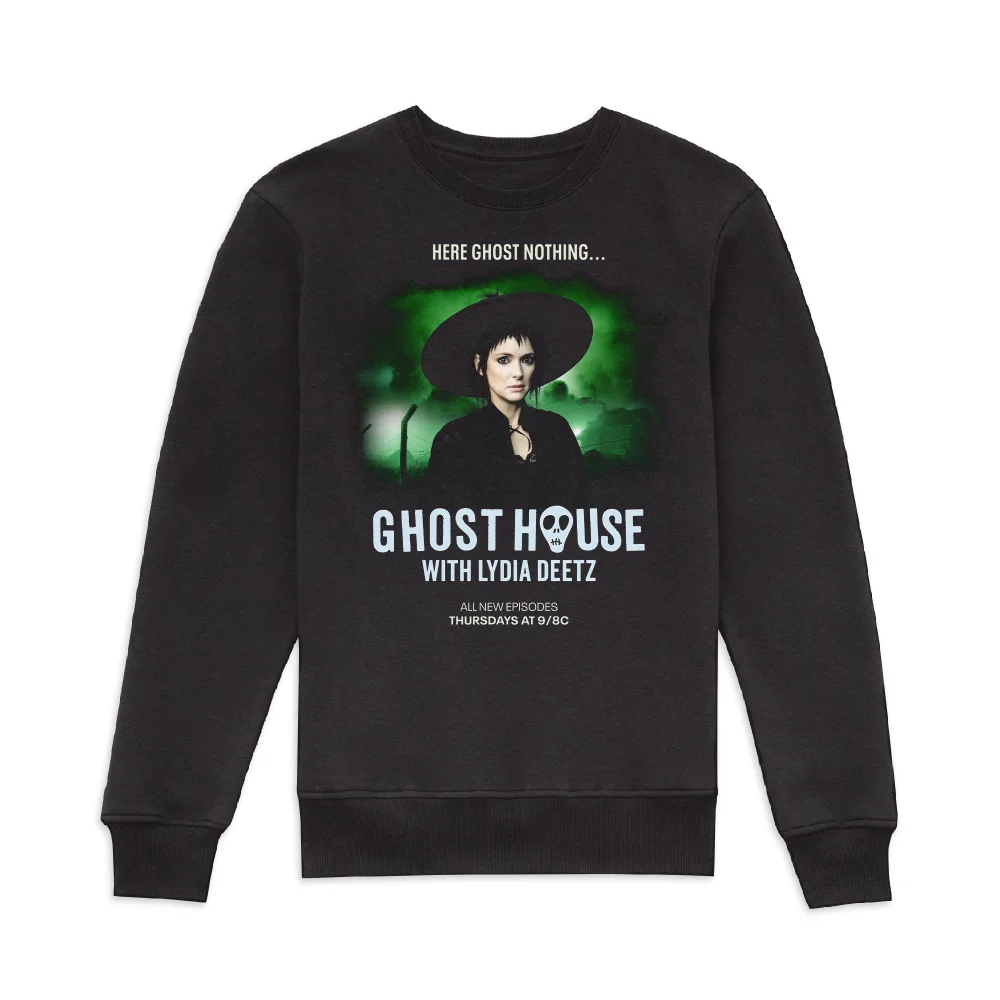Beetlejuice Ghost House With Lydia Deetz Sweatshirt - Black - XS Image 1