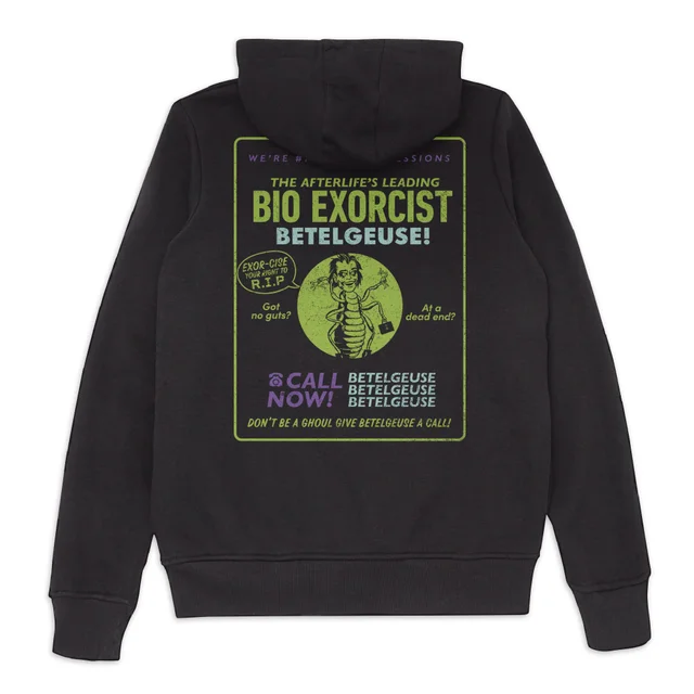 Beetlejuice The Afterlife's Leading Bio-Exorcist Hoodie - Black