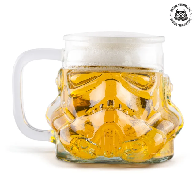 Original Stormtrooper Beer Glass (600ml), based on the Original Stormtrooper Helmet design