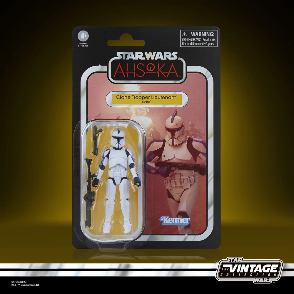 Hasbro Star Wars The Vintage Collection Clone Trooper Lieutenant (Teth) Action Figure (3.75”) Image 1