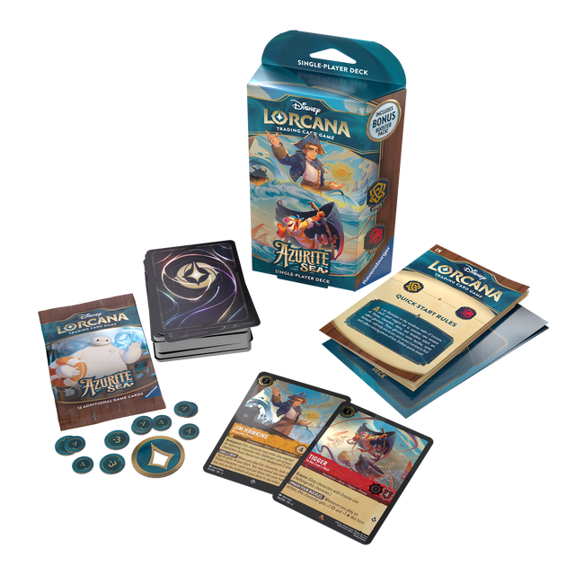 Disney Lorcana Trading Card Game Azurite Sea Amber & Ruby Starter Deck