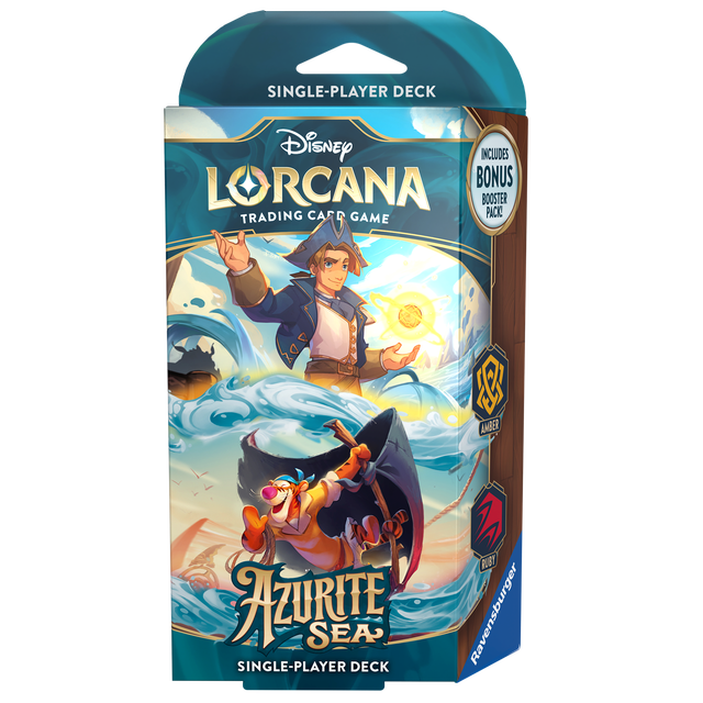 Disney Lorcana Trading Card Game Azurite Sea Amber & Ruby Starter Deck