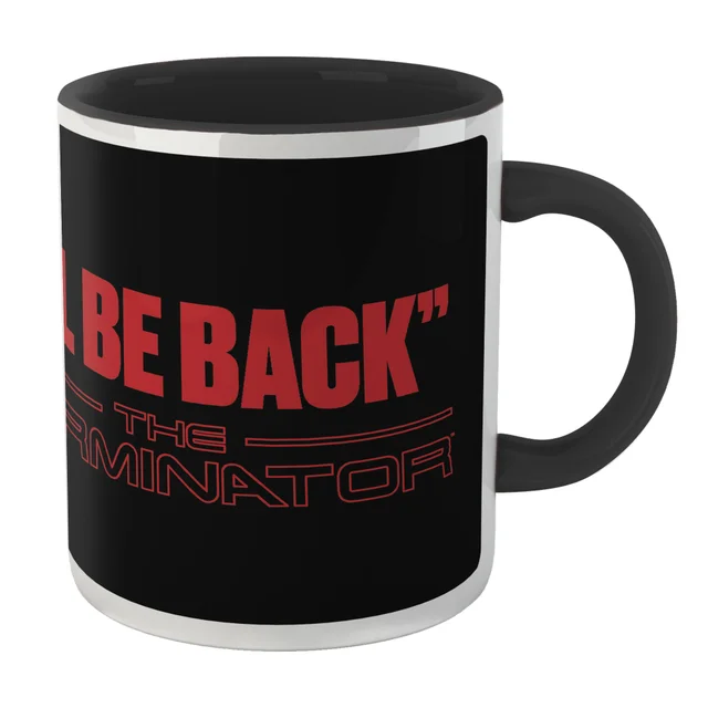 The Terminator I'll Be Back Mug - Black
