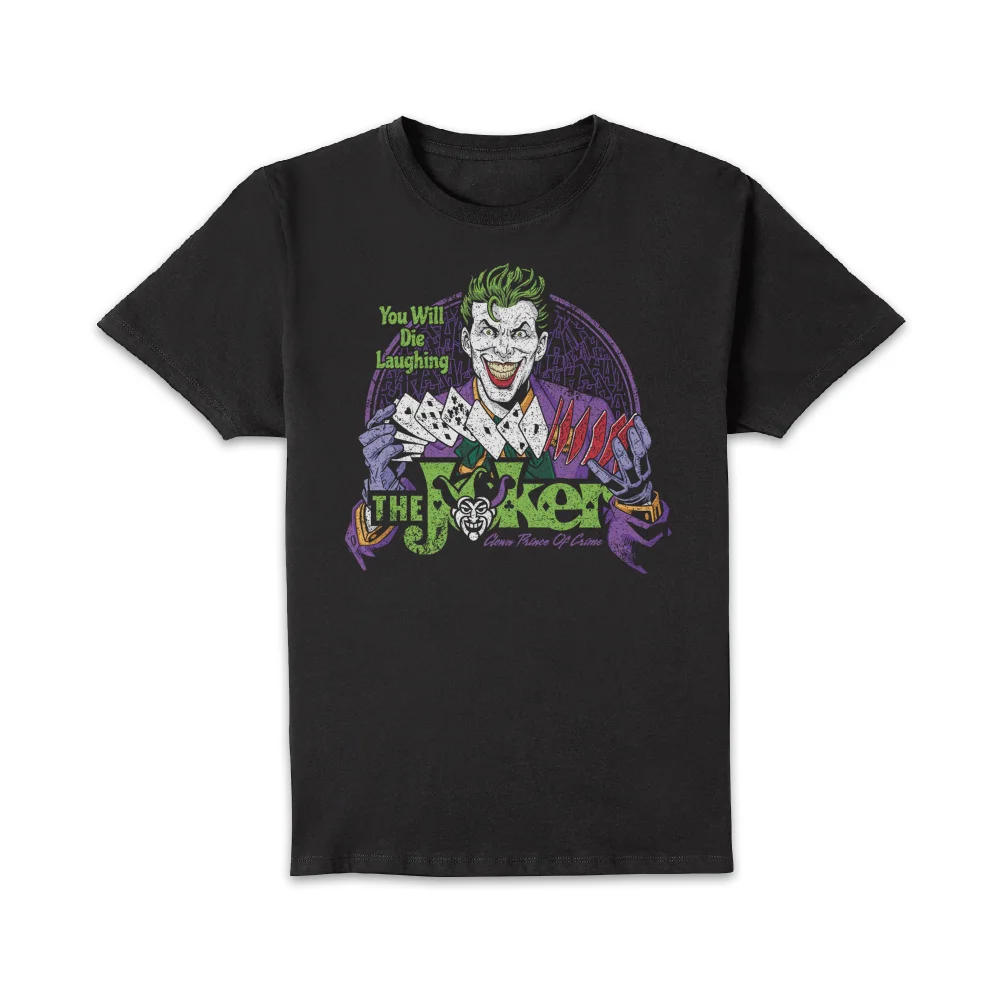 Joker Die Laughing Unisex T-Shirt - Black - L - Black Image 1