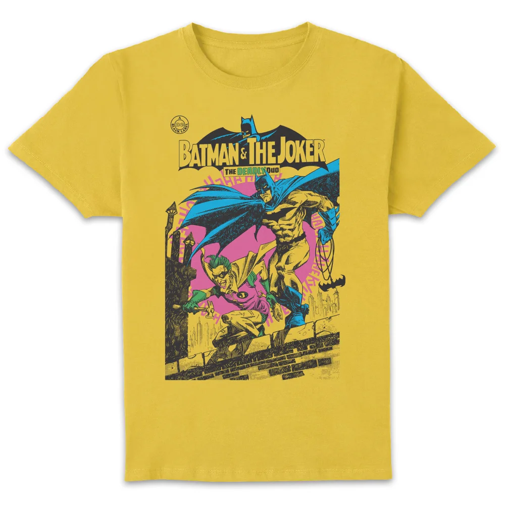Joker Deadly Duo Unisex T-Shirt - Yellow - XL - Yellow Image 1