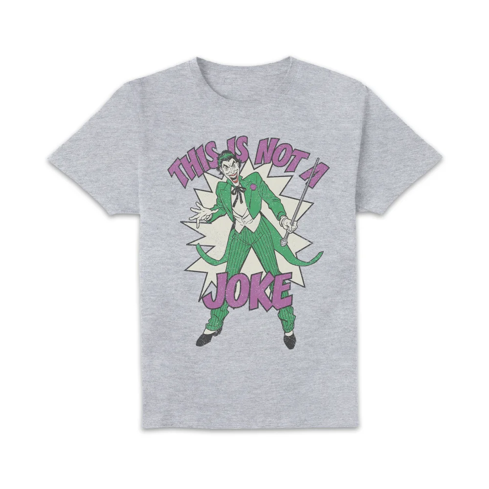 Joker This Is Not A Joke Unisex T-Shirt - Grey - S - Grey Image 1