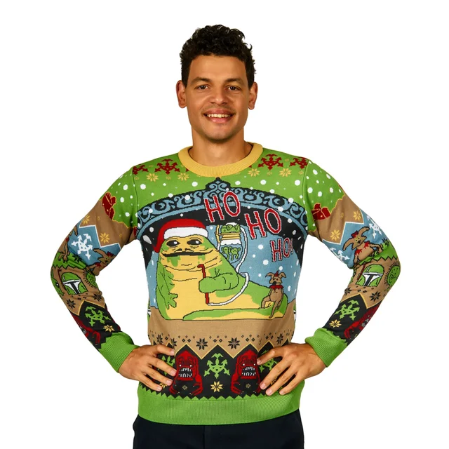 Star Wars Jabba the Hutt Knitted Christmas Jumper