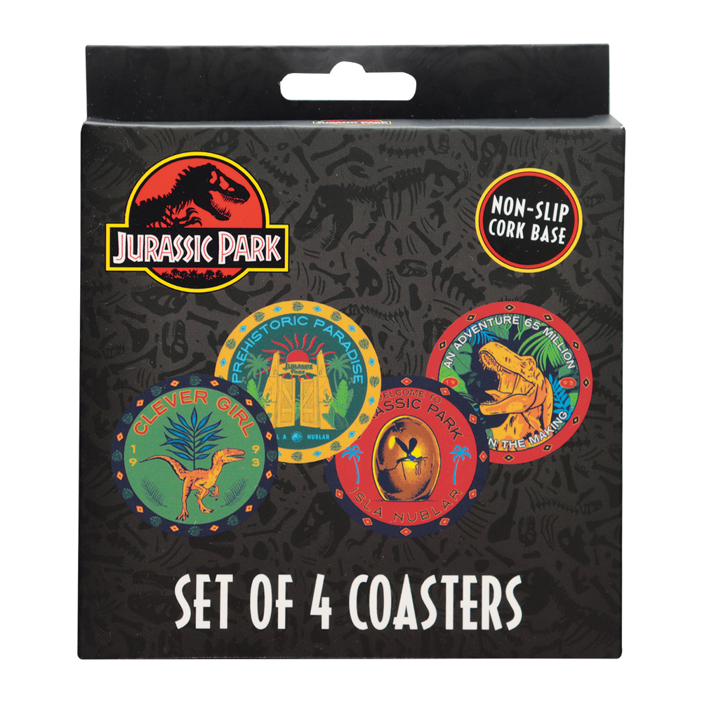Jurassic Park Printed Drinks Coasters Image 1