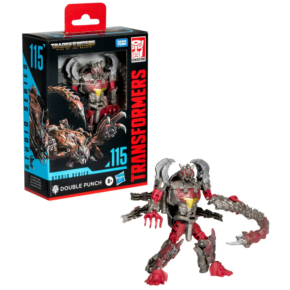 Transformers Studio Series Deluxe Class Transformers: Rise of the Beasts 115 Double Punch 4.5” Action Figure, 8+ Image 1