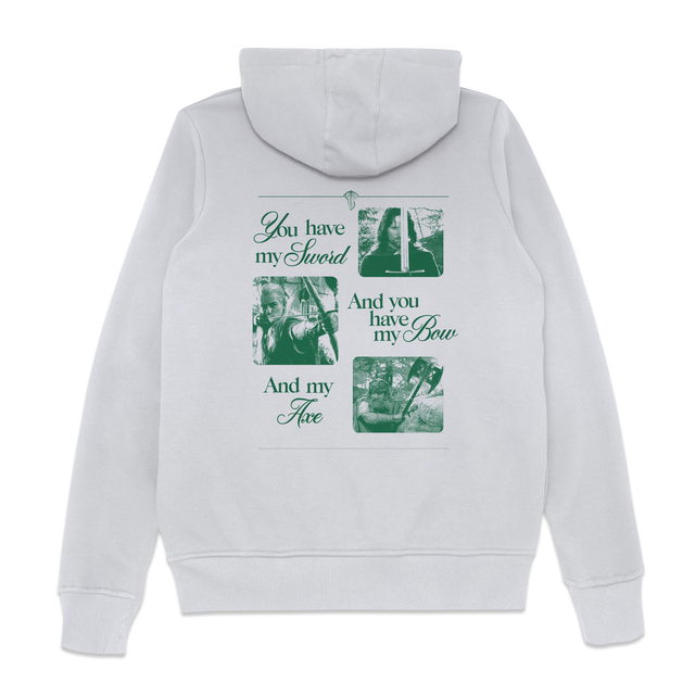 Lord Of The Rings Fellowship Hoodie - White