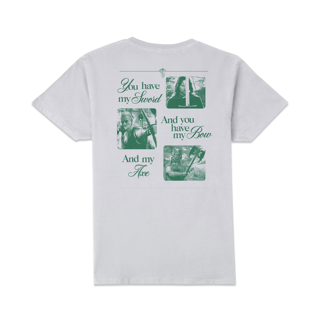 Lord Of The Rings Fellowship Unisex T-Shirt - White