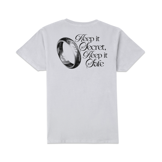 Lord Of The Rings Keep It Safe Unisex T-Shirt - White