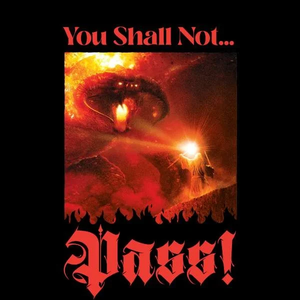 Lord Of The Rings You Shall Not Pass Unisex T-Shirt - Black