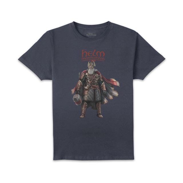 Lord Of The Rings Helm Pose Men's T-Shirt - Navy