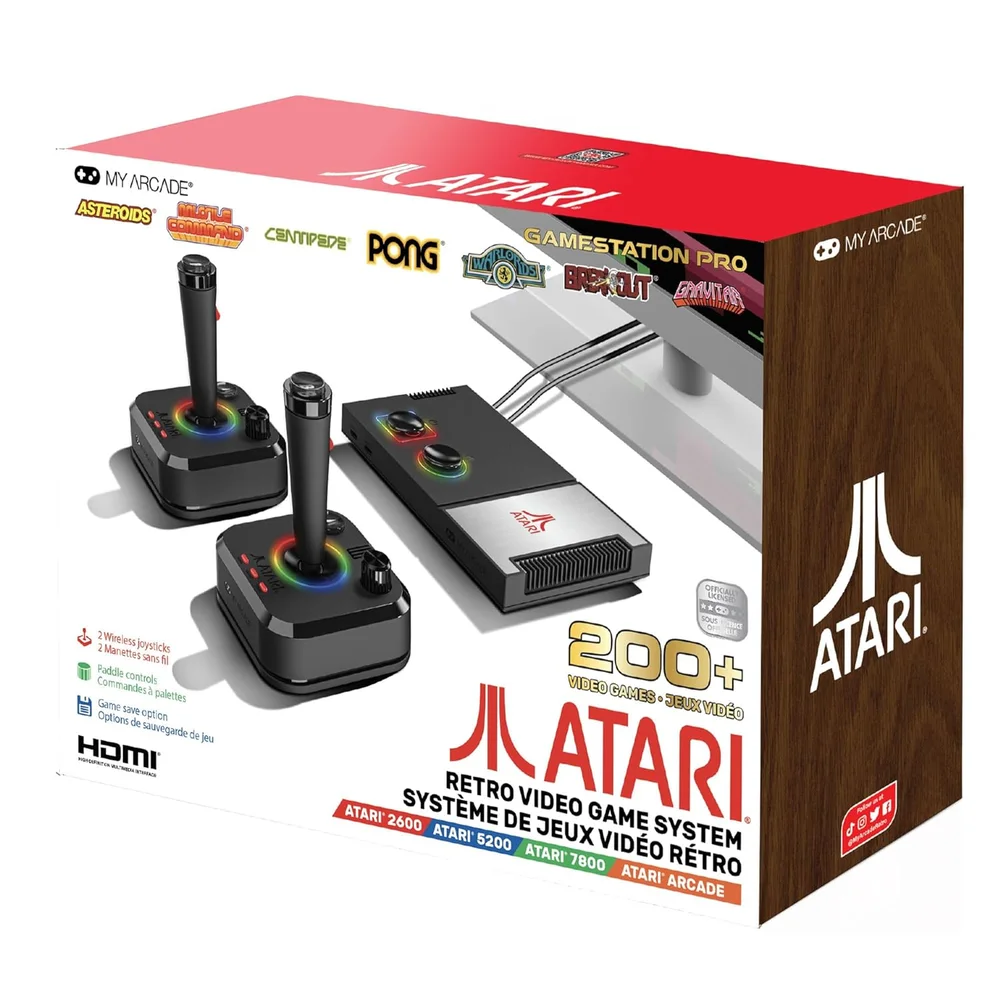 GAMESTATION PRO ATARI RETRO VIDEO GAME SYSTEM (OVER 200 GAMES IN 1) Image 1
