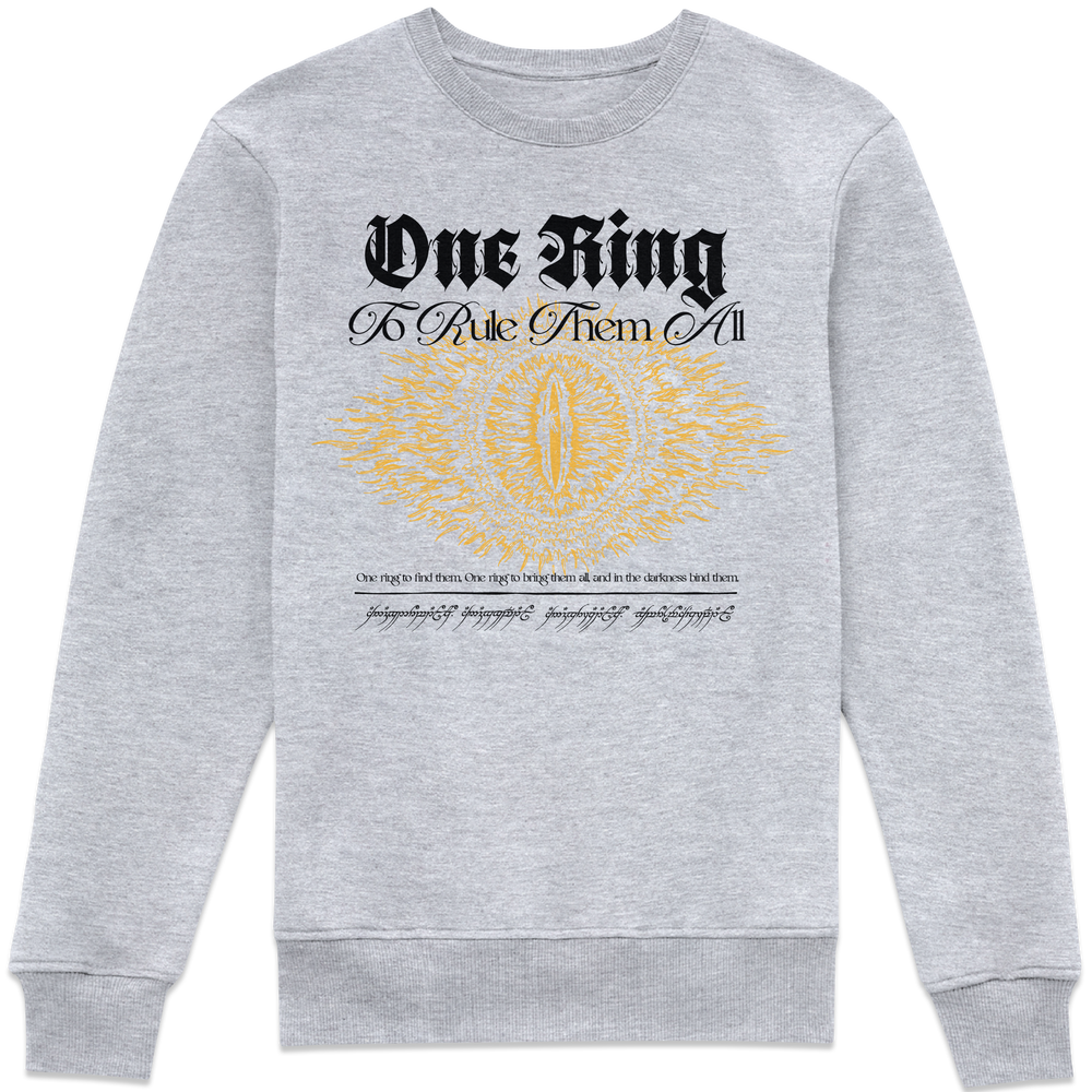 Lord Of The Rings One Ring Sweatshirt - Grey - XXL Image 1