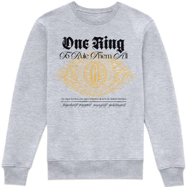 Lord Of The Rings One Ring Sweatshirt - Grey