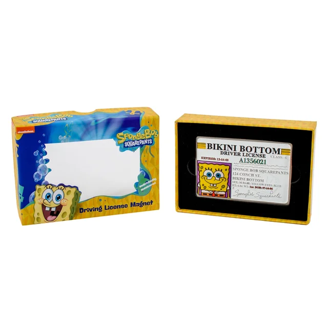 Spongebob Squarepants: Replica Driving License Magnet