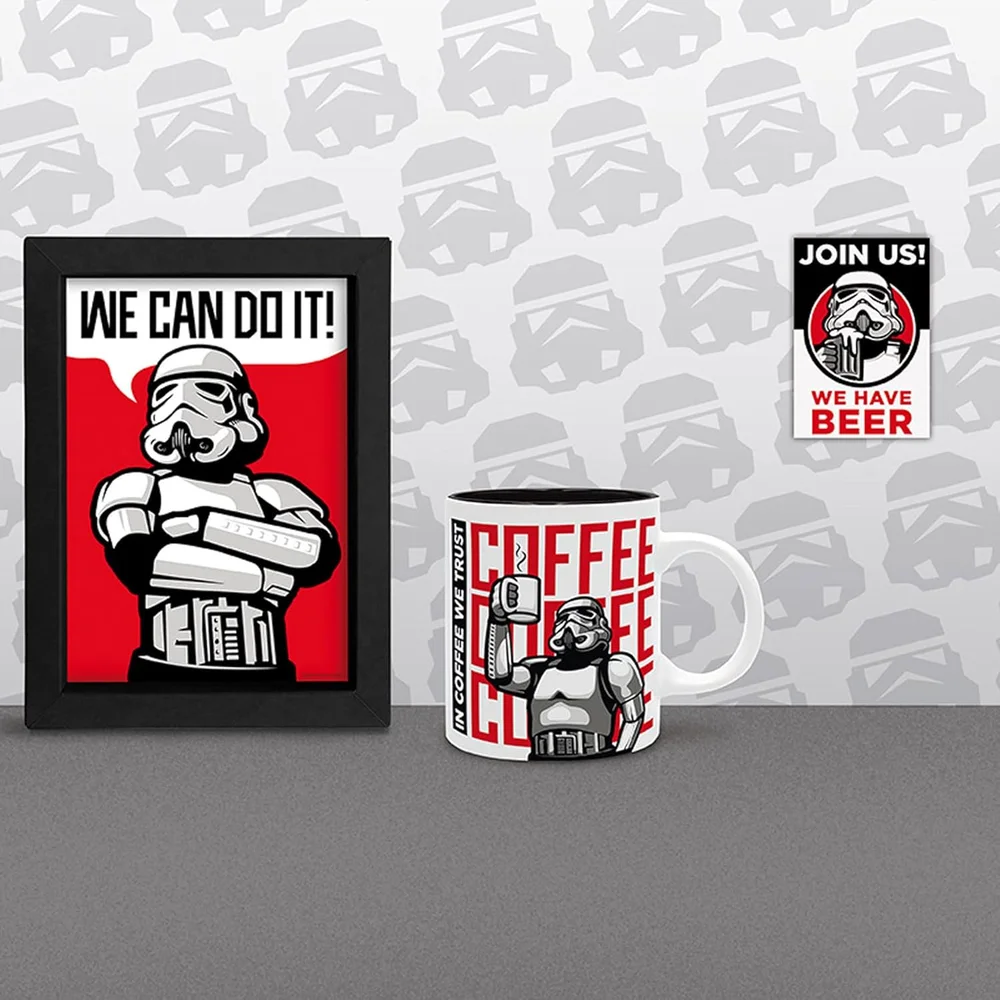 Original Stormtrooper A4 Framed Print & Mug Gift Set Image 1