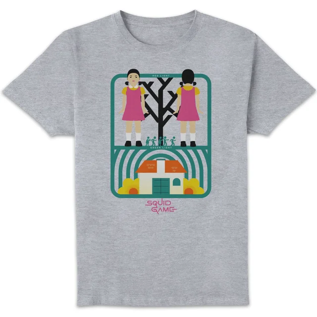 Squid Game Doll Men's T-Shirt - Grey