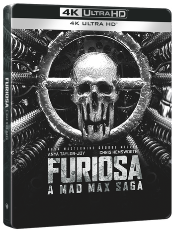 Furiosa: A Mad Max Saga 'Black and Chrome' Steelbook 4K Ultra HD