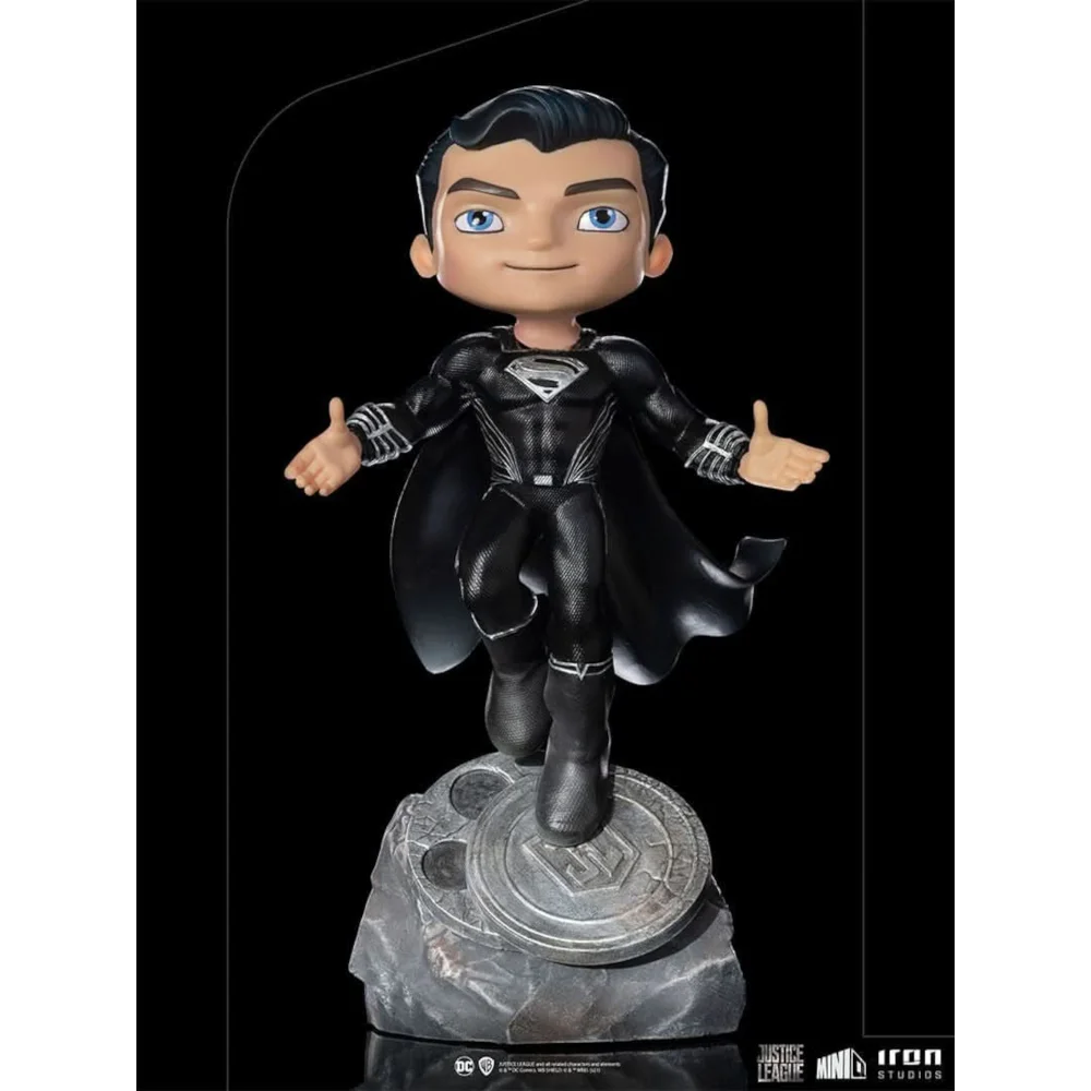 Iron Studios DC Comics Zack Snyder's Black Suit Superman Minico Figure Image 1